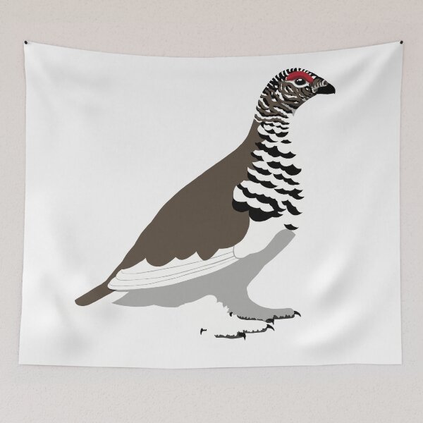 Item preview, White-tailed Ptarmigan designed and sold by BennuBirdy.