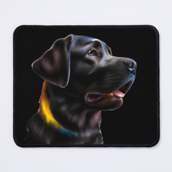 Item preview, Black Labrador retriever, acrylic art, Ai Generated Art designed and sold by ACC .
