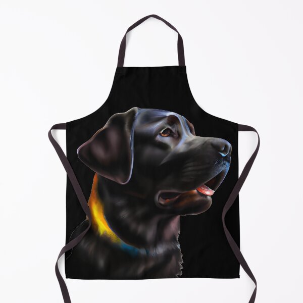Item preview, Black Labrador retriever, acrylic art, Ai Generated Art designed and sold by ACC .