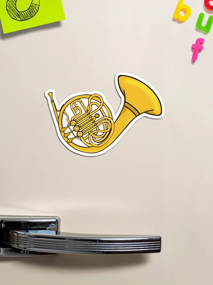 Sweat à Capuche Paysage Cor Français Instrument Cadeau Musicien - Idéal Pour Joueurs De Cor