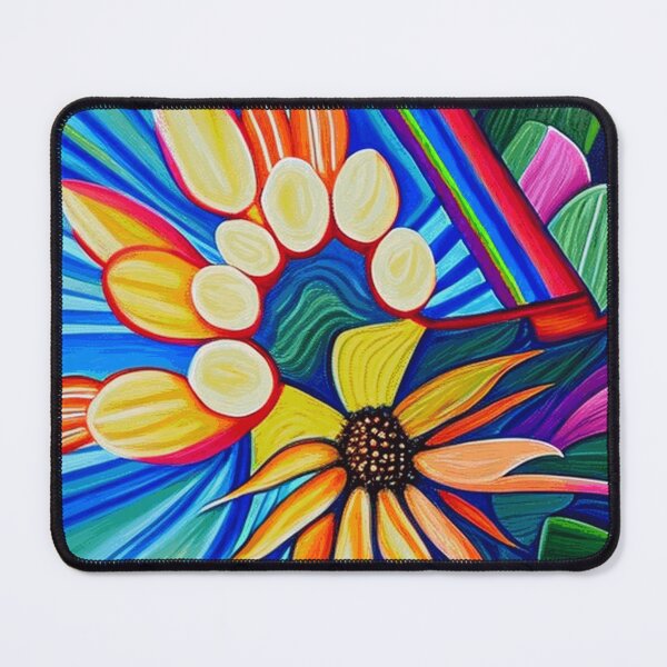 Item preview, Watercolor Hand-painted Floating Rainbow Flower designed and sold by funnyhalloween.