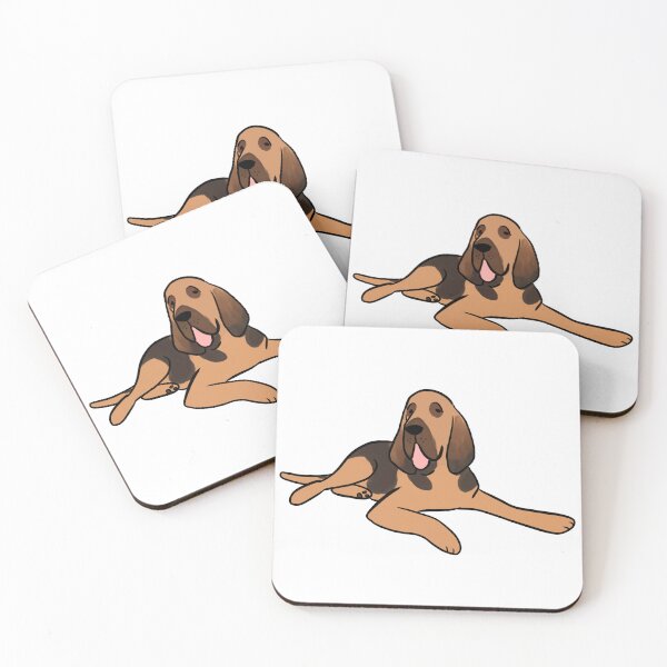 Artikelvorschau, Bluthund-Hundeillustration entworfen und verkauft von Yarafantasyart.