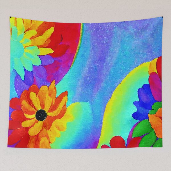 Item preview, Unique and Eye-catching Floating Rainbow Flower  designed and sold by funnyhalloween.