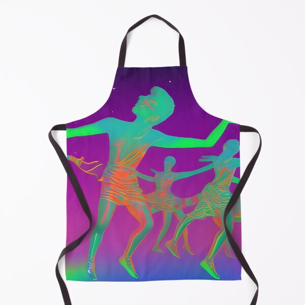 Item preview, Dancing People No.2 - Astral Cosmic AI Illustration designed and sold by Recall-Design.