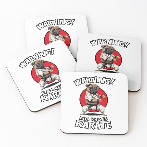 Item preview, Warning! Dog Knows Karate - Funny Warning Sign designed and sold by Odd World.