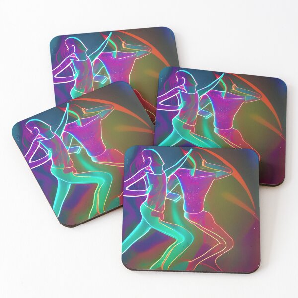 Item preview, Dancing People No.3 - Astral Cosmic AI Illustration designed and sold by Recall-Design.