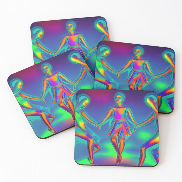 Item preview, Dancing People No.4 - Astral Cosmic AI Illustration designed and sold by Recall-Design.