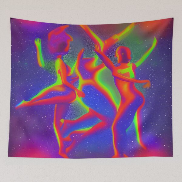 Item preview, Dancing People No.6 - Astral Cosmic AI Illustration designed and sold by Recall-Design.