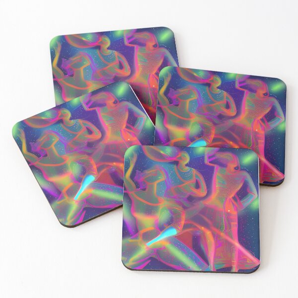 Item preview, Dancing People No.7 - Astral Cosmic AI Illustration designed and sold by Recall-Design.