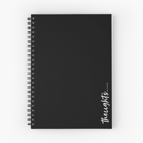 Item preview, Thoughts Journal notebook designed and sold by ArtfullyReka.