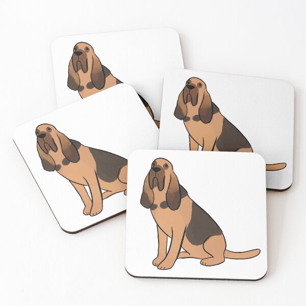 Artikelvorschau, Illustration eines Bloodhound-Hundes entworfen und verkauft von Yarafantasyart.