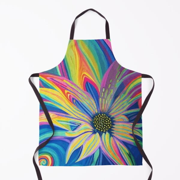 Item preview, Custom Optical Floating Rainbow Flower Watercolor  designed and sold by funnyhalloween.