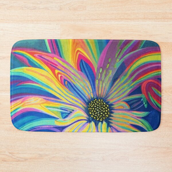 Item preview, Custom Optical Floating Rainbow Flower Watercolor  designed and sold by funnyhalloween.