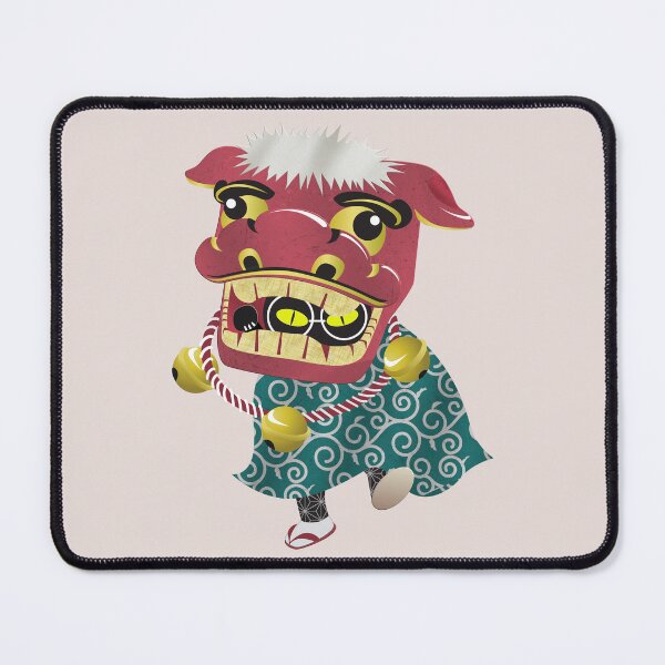 Item preview, Black cat lion dance for good luck designed and sold by edo-neko.