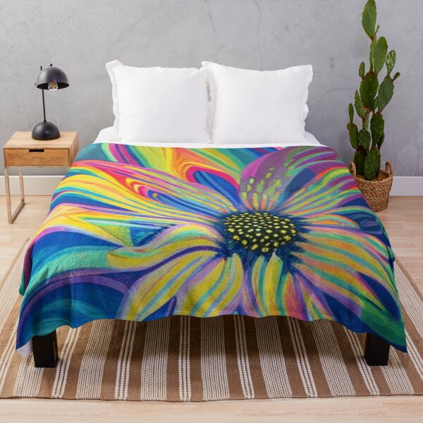 Item preview, Custom Optical Floating Rainbow Flower Watercolor  designed and sold by funnyhalloween.