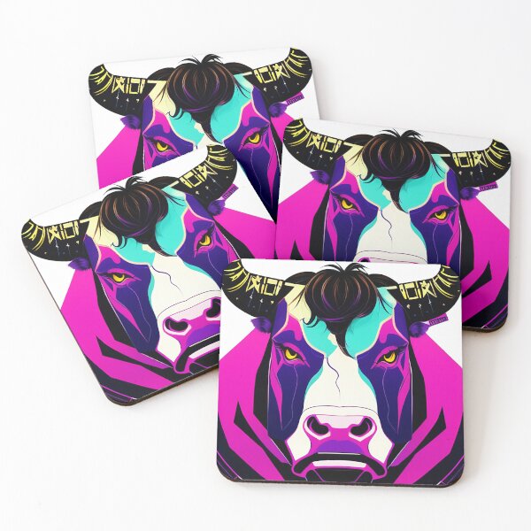Item preview, Cyberpunk bull in a suit portrait digital illustration 13 designed and sold by vishalraifx.