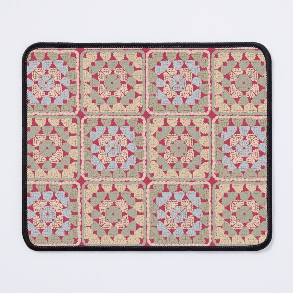 Item preview, Viva Magenta Crochet Granny Square with Pantone 2023 Coordinating Colors designed and sold by rhombusOnion.