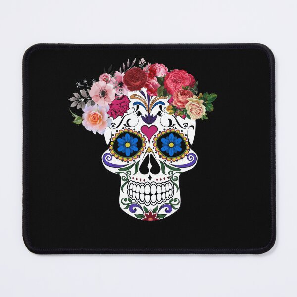 Item preview, Sugar skull with roses designed and sold by Misschemical.