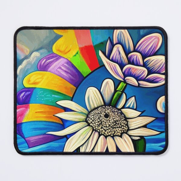 Item preview, Custom Optical Floating Rainbow Flower Watercolor designed and sold by funnyhalloween.
