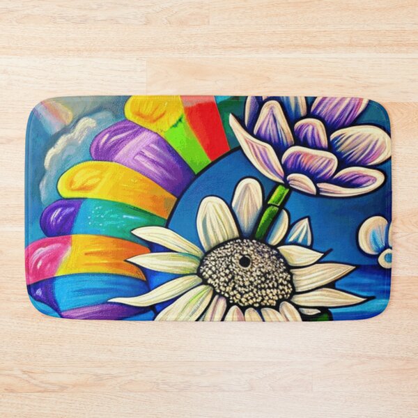 Item preview,  Custom Optical Floating Rainbow Flower Watercolor  designed and sold by funnyhalloween.