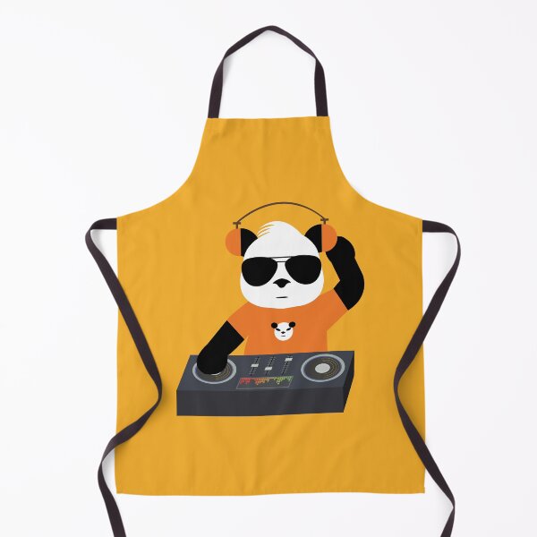 Item preview, DJ Panda with orange shirt designed and sold by Dalevalart.