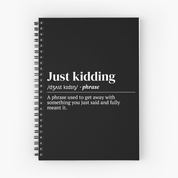 Item preview, Just Kidding Urban Dictionary Funny Meaning designed and sold by SpeakSarcasm.