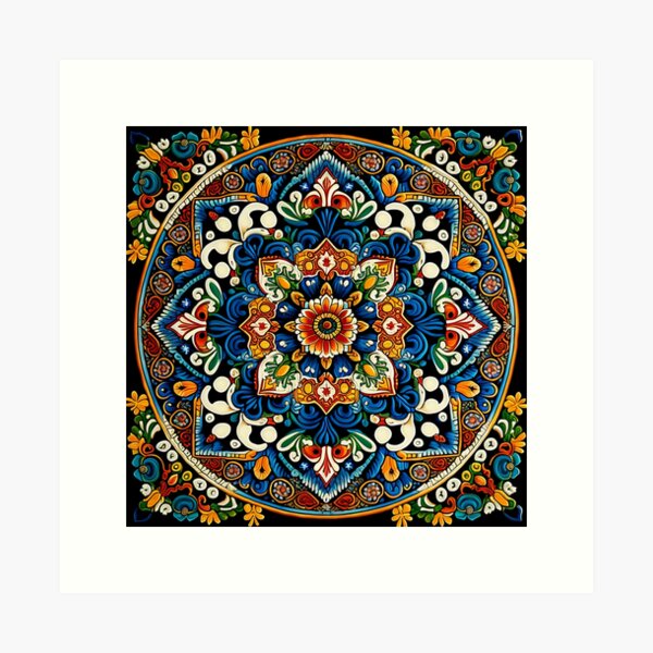 Item preview, Portuguese Mandala Tile designed and sold by artecomia.