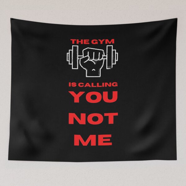 Item preview, The Gym is calling you not me designed and sold by CannyGoods.