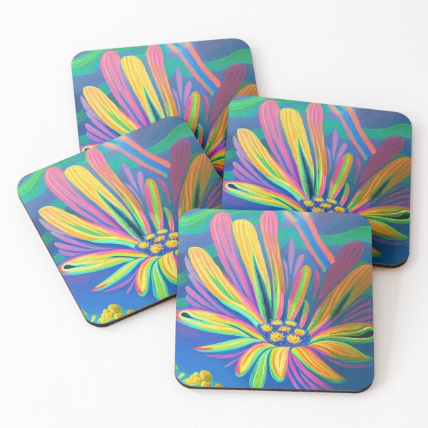 Item preview,  Illusionary Hand-painted Floating Rainbow Flower  designed and sold by funnyhalloween.