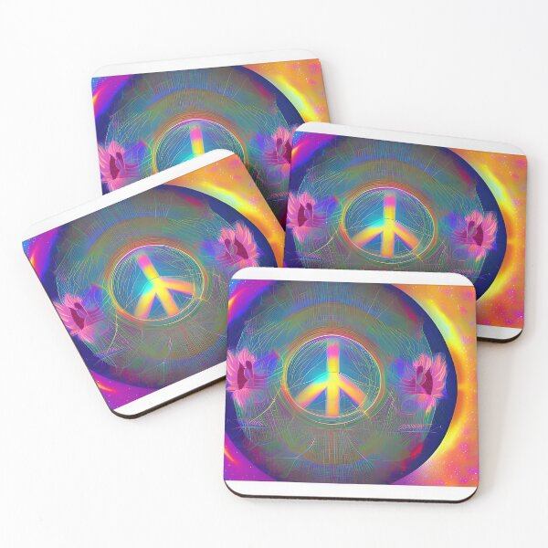 Item preview, Peace Love Harmony No.2 - Astral Cosmic AI Illustration designed and sold by Recall-Design.
