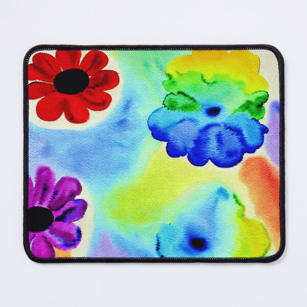 Item preview, Colorful Floating Rainbow Flower Watercolor  designed and sold by funnyhalloween.