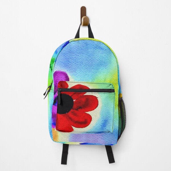 Item preview, Colorful Floating Rainbow Flower Watercolor  designed and sold by funnyhalloween.