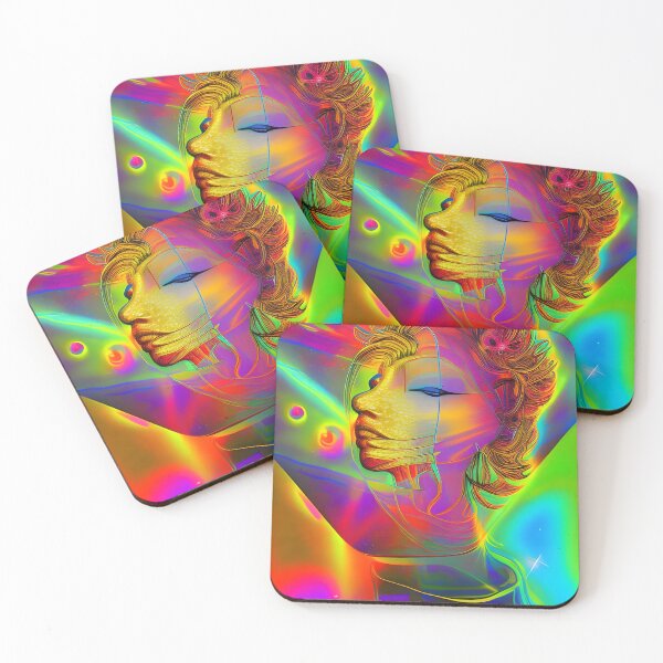 Item preview, Peace Love Harmony No.3 - Astral Cosmic AI Illustration designed and sold by Recall-Design.