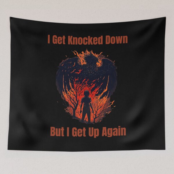 Item preview, I Get Knocked Down But I Get Up Again designed and sold by Cr4ftyCreations.