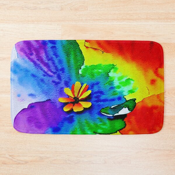 Item preview, Colorful Floating Rainbow Flower Watercolor  designed and sold by funnyhalloween.