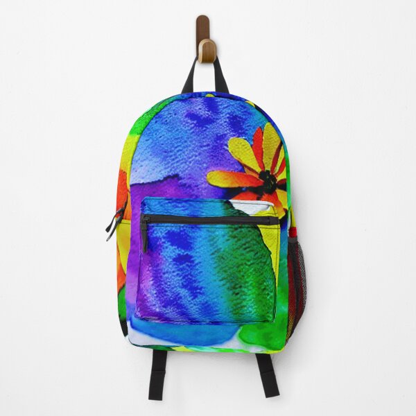 Item preview, Colorful Floating Rainbow Flower Watercolor  designed and sold by funnyhalloween.