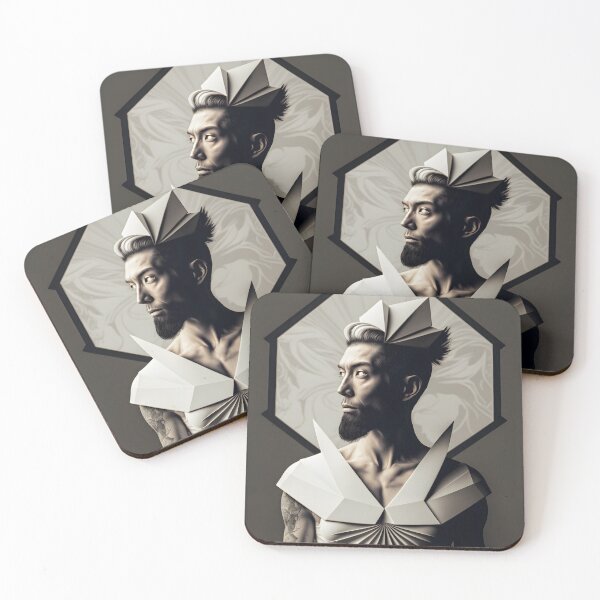 Item preview, Futuristic Portrait of a Man designed and sold by Warehouse46.
