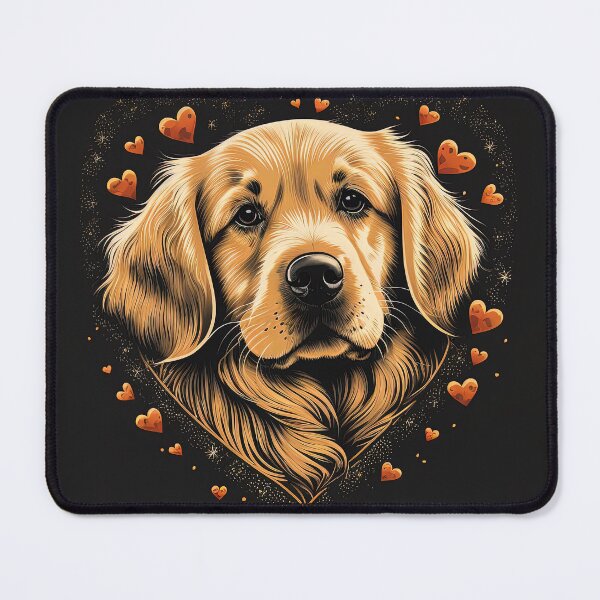Item preview, Golden Retriever Dog Valentine designed and sold by Juliascutecornr.