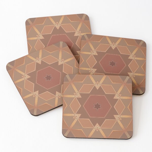 Item preview, Terracotta Color Palette Earth Tones Earthy Colors Geometric Abstract Radial Symmetry Pattern 3 of 8 designed and sold by Beachy.