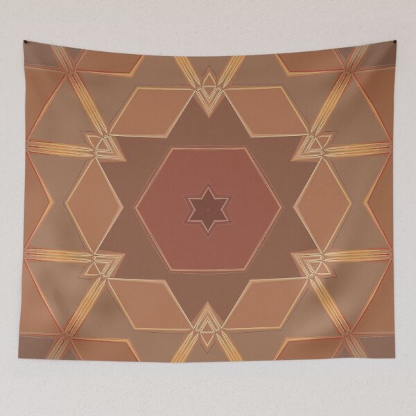 Item preview, Terracotta Color Palette Earth Tones Earthy Colors Geometric Abstract Radial Symmetry Pattern 3 of 8 designed and sold by Beachy.