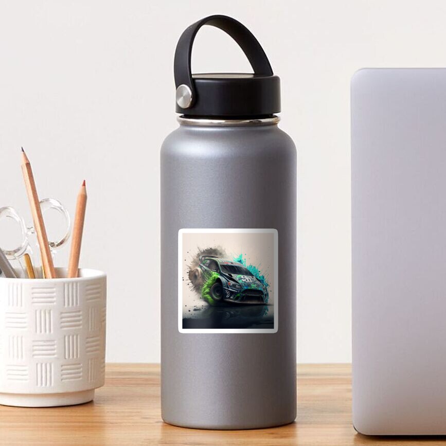 Pegatina for Sale con la obra «El auto increíblemente poderoso de