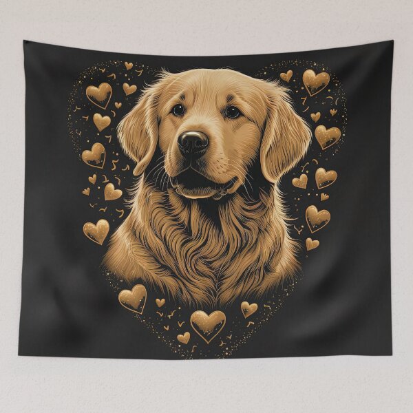 Item preview, Golden Retriever Dog Valentine designed and sold by Juliascutecornr.