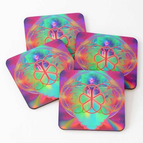 Item preview, Peace Love Harmony No.8 - Astral Cosmic AI Illustration designed and sold by Recall-Design.