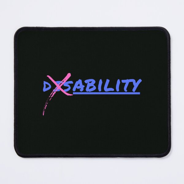 Item preview, Disability Has Ability!  No Disability, All Ability. Blue X-Out Dis Design  designed and sold by RechargEDFamily.