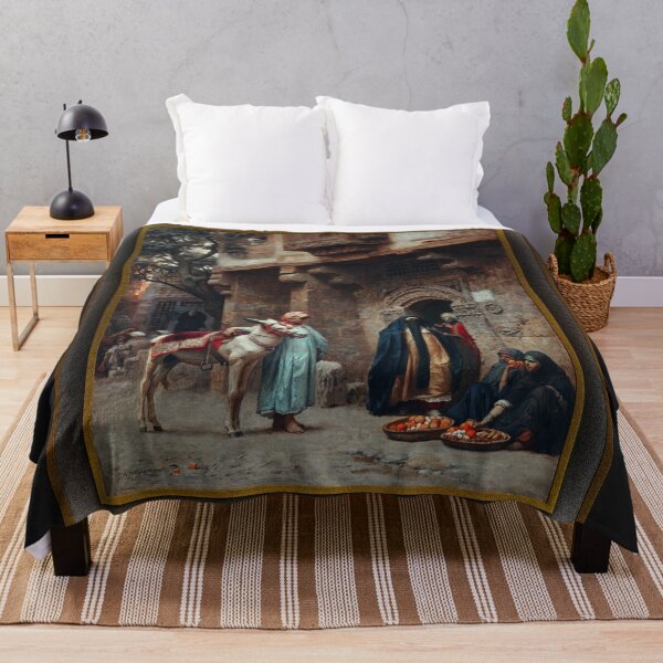 Item preview, Femmes Arabes Devant Une Porte by Frederick Arthur Bridgman Remastered Xzendor7 Classical Art Old Masters Reproductions designed and sold by Xzendor7 Digital Art Creations.