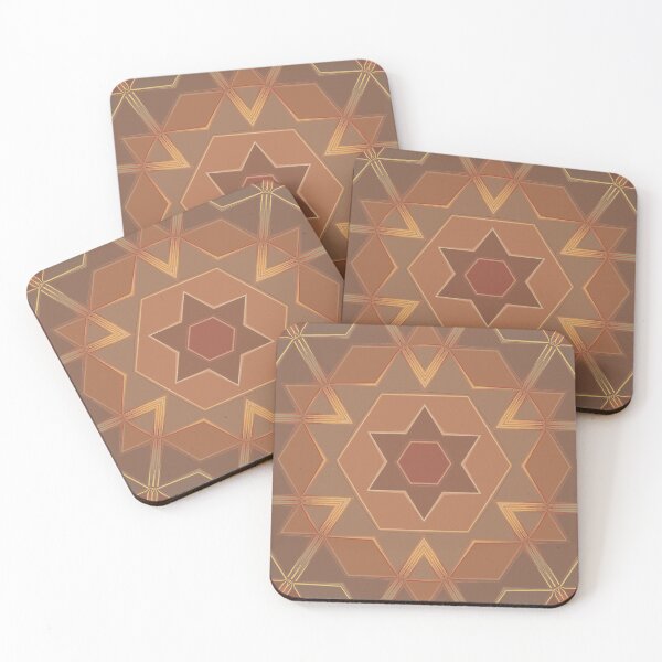 Item preview, Terracotta Color Palette Earth Tones Earthy Colors Geometric Abstract Radial Symmetry Pattern 4 of 8 designed and sold by Beachy.