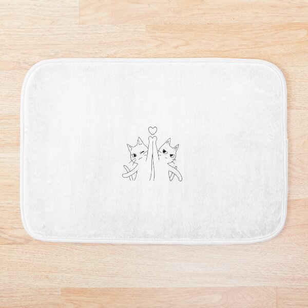 Item preview, The World's Best Duo Cats w Heart- transparent designed and sold by Roceline.
