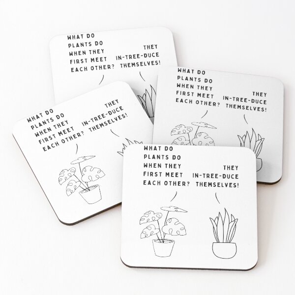 Item preview, Plant joke - What do plants do when they first meet each other? designed and sold by ani-eni.