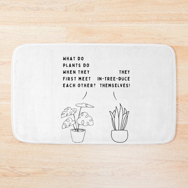 Item preview, Plant joke - What do plants do when they first meet each other? designed and sold by ani-eni.