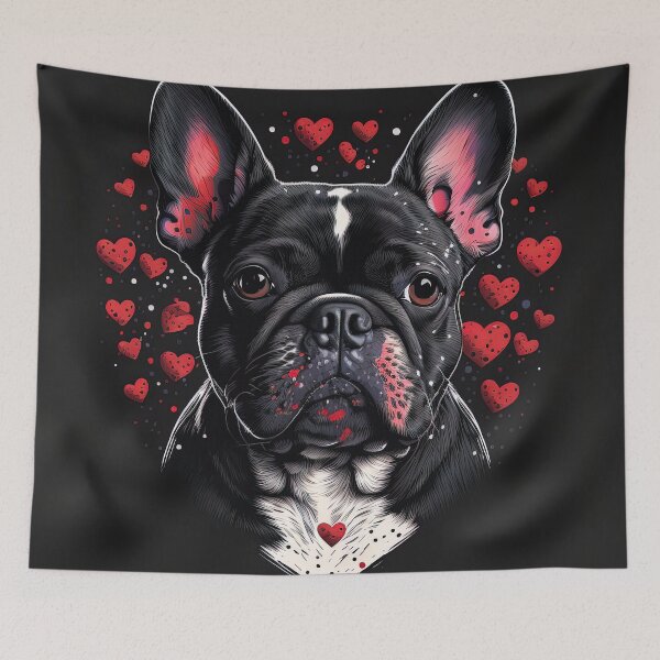 Item preview, French Bulldog Dog Valentine designed and sold by Juliascutecornr.